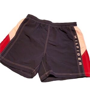 Tommy Hilfiger spellout swim trunks Blue Size Large